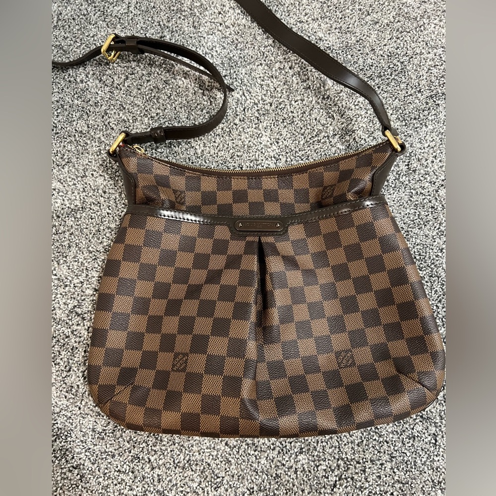 Louis Vuitton Brown Checkered Crossbody Messenger Bag - Picture 5 of 16